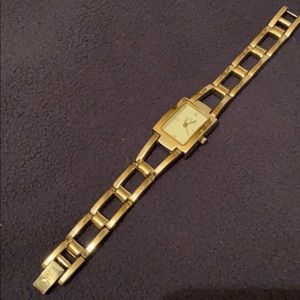 Anne Klein rectangular face watch.